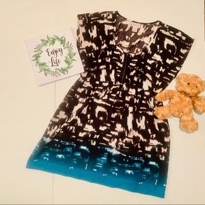 Motherhood Maternity Abstract Empire Top/Dress SzM